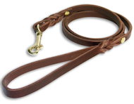 Buy Custom Leather Dog Leash for all dogs with brass hook