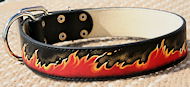 Custom dog collar-Hand painted by our artists leather dog collar