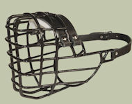 Walking dogs Wire Dog MUZZLE for winter