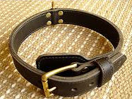 Two Ply Leather Agitation Dog Collar-Training Dog Collar Two Ply Leather Agitation Dog Collar-Training Dog Collar