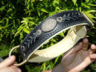 Royal Nappa Padded Hand Made Leather dog collar- BEST COLLAR Royal Nappa Padded Hand Made Leather dog collar- BEST COLLAR