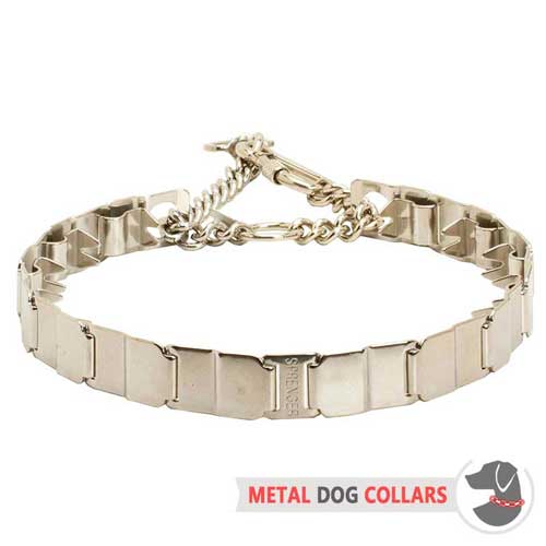 Well Done Neck Tech Metal Dog Collar