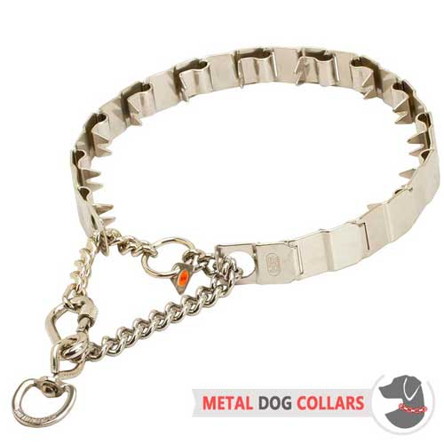 Stainless Steel Metal Dog Collar With Links