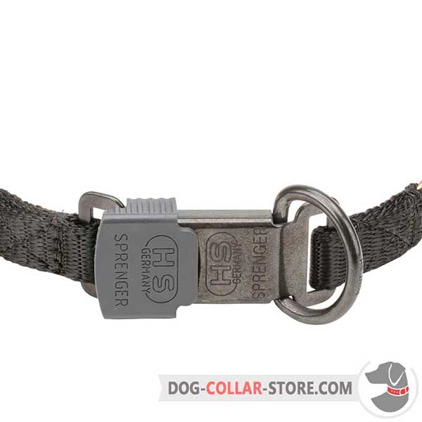 Plastic buckle of dog sport collar