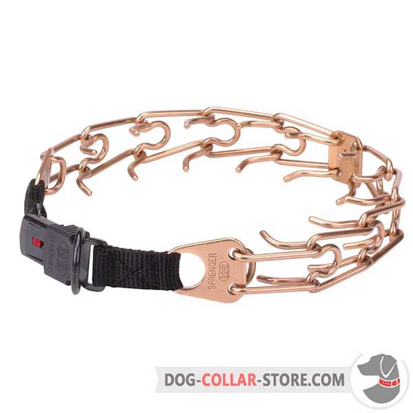 Dog     training pinch collar, extra strong alloy