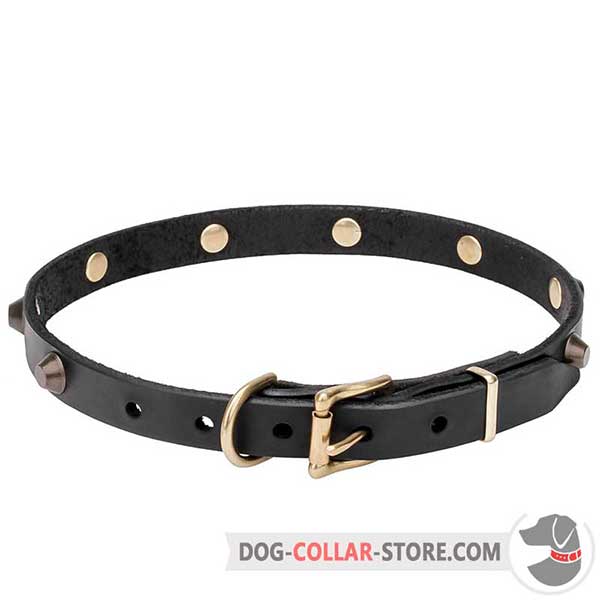Strong & Nice Dog Collar, soft leather