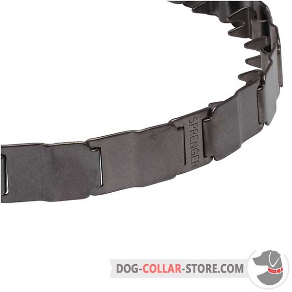 Neck tech for dog obedience training, removable links