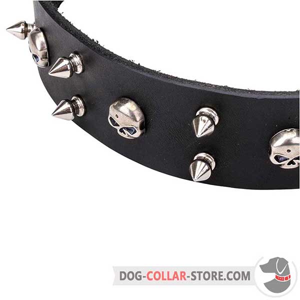 Leather Dog Collar, rustproof decorations