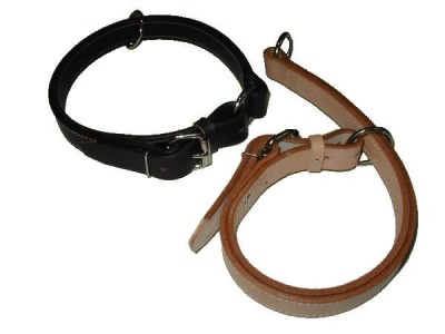 Leather choke dog collar for all breeds for dog training or for dog owners