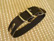 Leather dog collar with id tag Leather dog collar with id tag