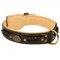 Royal Nappa Padded Hand Made Leather Dog Collar