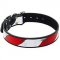 Handcrafted Leather Dog Collar Decorated With American Flag Painting