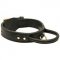 Two Ply Leather Dog Collar With Handle for Agitation Training