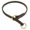 Silent Training Leather Choke Dog Collar