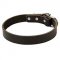 Durable Leather Dog Collar for Everyday Walking and Training