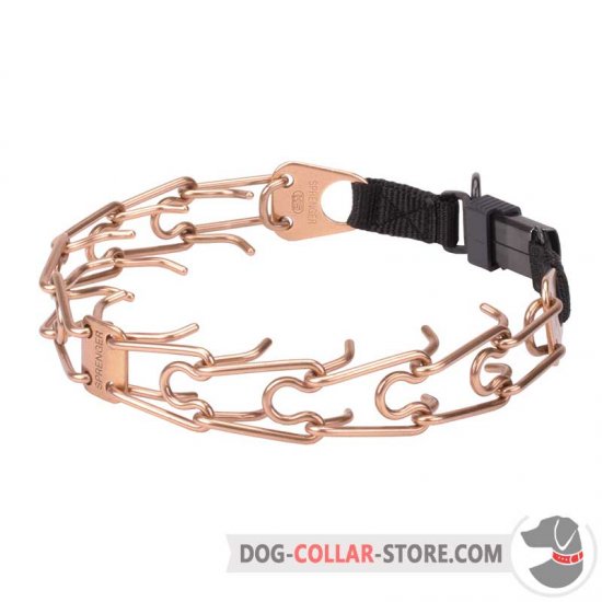 'Under Control' Dog Pinch Prong Collar Made of Curogan