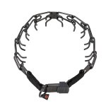 'Expert' Dog Pinch Prong Collar of Black Stainless Steel