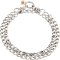"Double Chain" Dog Stainless Steel Collar with 1/9 inch (3 mm) link diameter