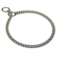 Chrome Plated Dog Choke Collar for Obedience Training