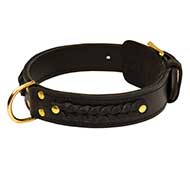 Handcrafted Braided Leather Dog Collar