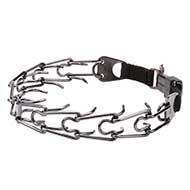 'Expert' Dog Pinch Collar of Black Stainless Steel 'Expert' Dog Pinch Collar of Black Stainless Steel