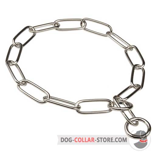 Chrome Plated Fur Saver Dog Collar