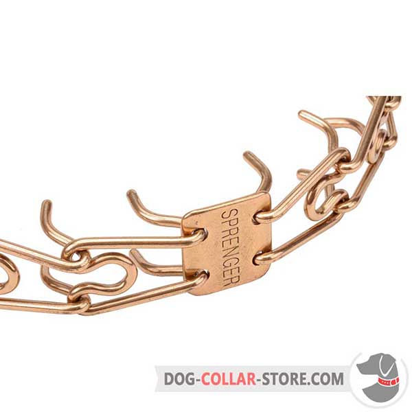 Dog prong collar, prong's diameter 1/11 inch