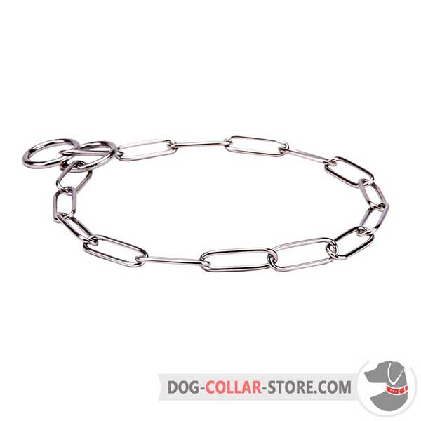 Dog fur saver collar made of strong stainless steel