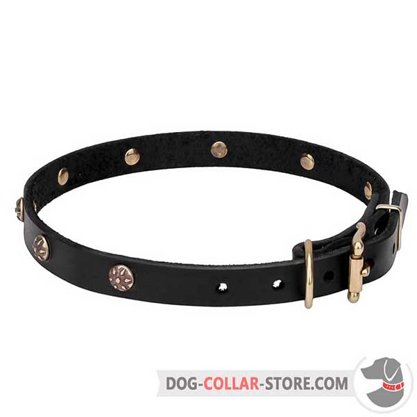 Dog Collar of durable genuine leather