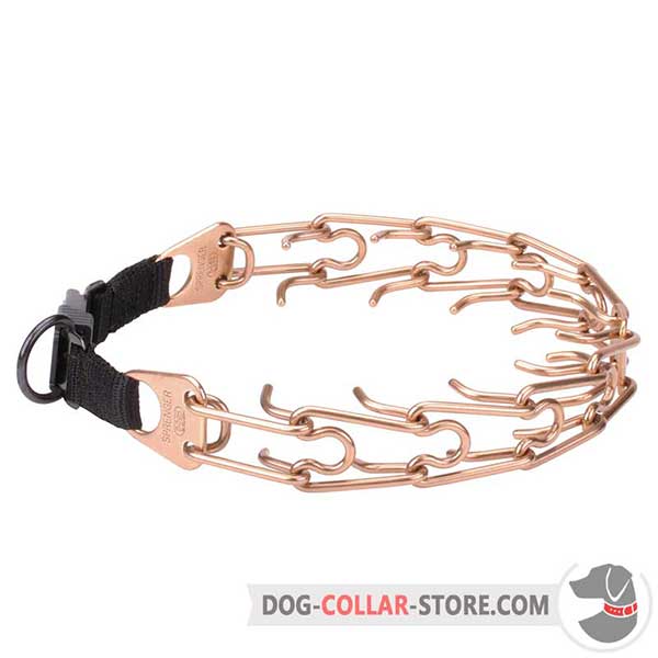Dog pinch collar made of curogan