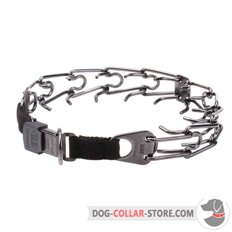 Dog Pinch Collar with Click Lock Buckle Dog Prong Collar
