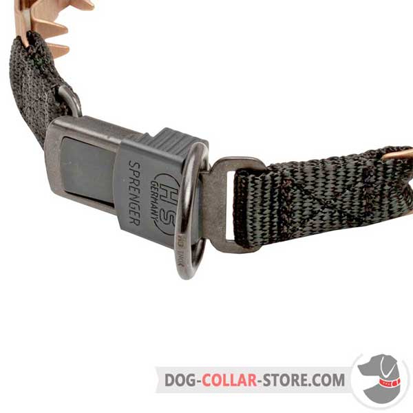 Plastic click-lock buckle, extra reliable