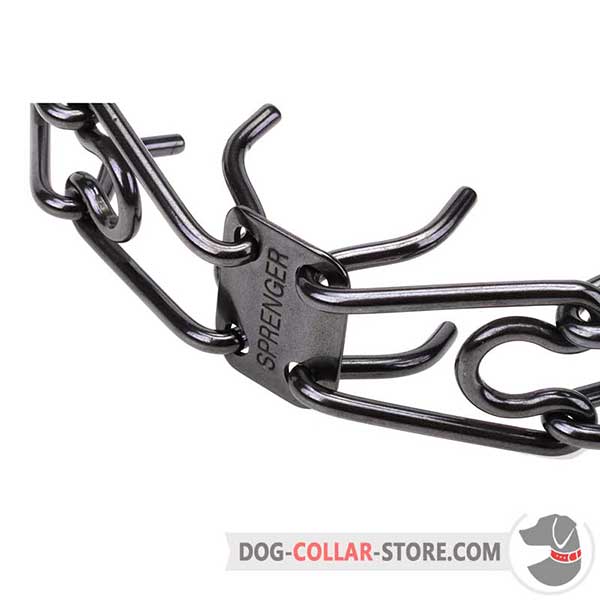 Stainless steel links of pinch collar