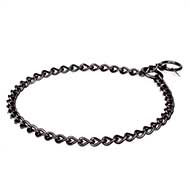 "Iron Trainer" Dog Choke Collar Made of Black Stainless Steel "Iron Trainer" Dog Choke Collar Made of Black Stainless Steel