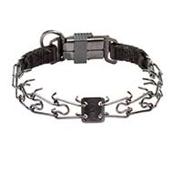 Dog Pinch Collar Made of Black Stainless Steel Dog Pinch Collar Made of Black Stainless Steel