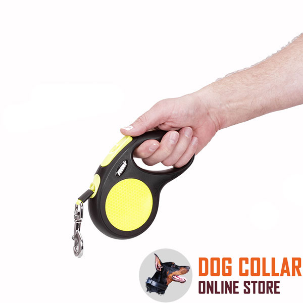 Neon Design Flexi Dog Leash for Everyday Walking Medium Dogs