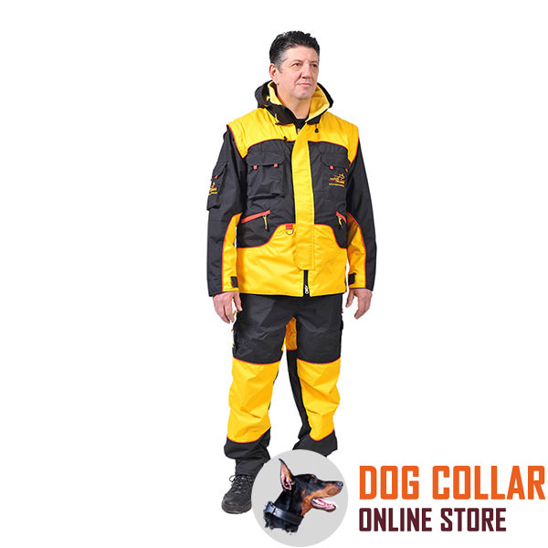 Protection Dog Training Bite Suit of Water Resistant Membrane Fabric
