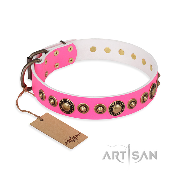 Best quality leather collar created for your dog