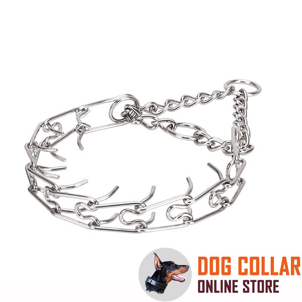 Durable O-ring for attaching a leash on stainless steel pinch collar