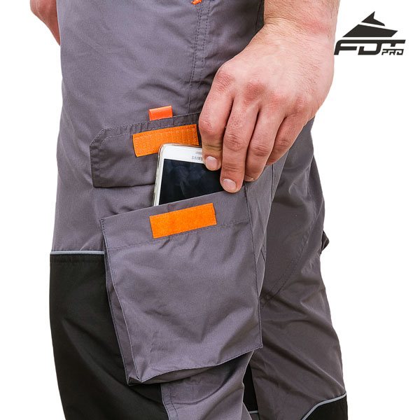Pro Design Dog Trainer Pants with Strong Velcro Side Pocket